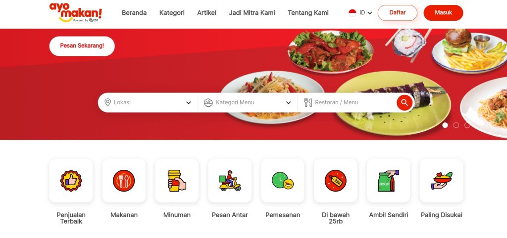 cari tempat makan di ayomakan!